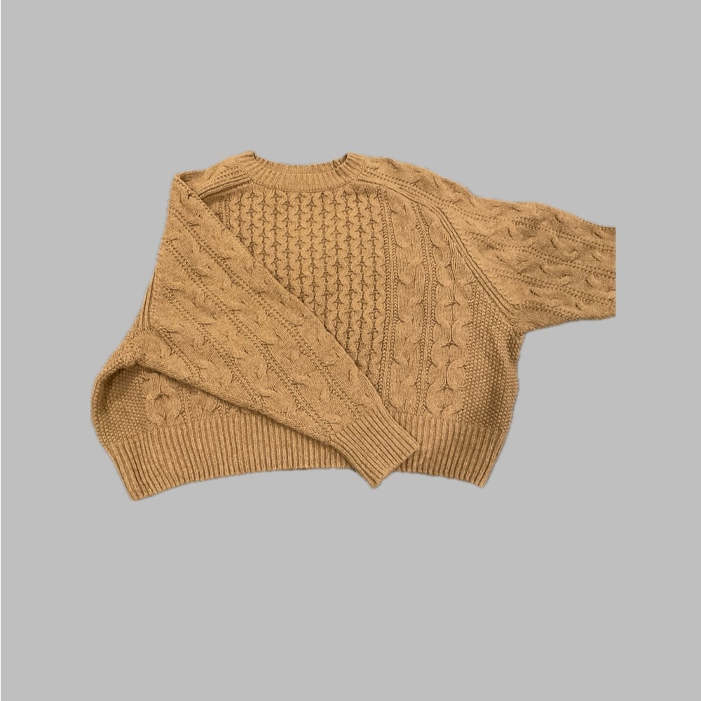 Universal Thread cable knit sweater in a warm neutral tone